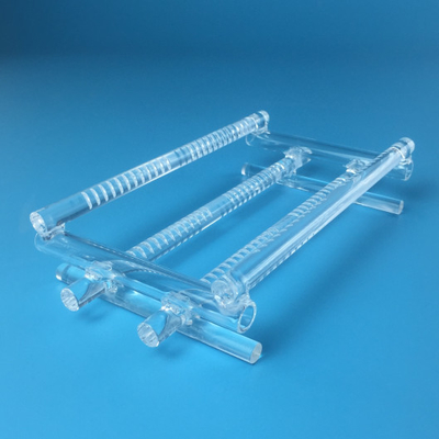 Quartz Apparatus Quartz Wafer Boat For Solar Laboratory
