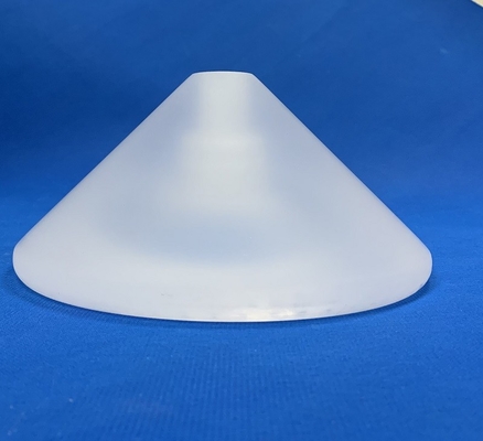 Machining Quartz Glass Cone Frosted Surface Customized Heat Resistance