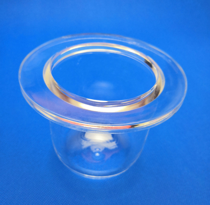 Quartz Apparatus Clear Quartz Tube Custom Sealed With Flange Large Diameter