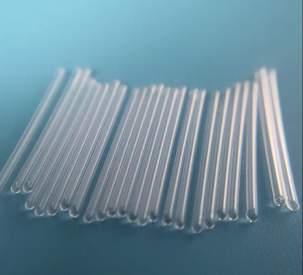 Single-port sealed quartz glass tube