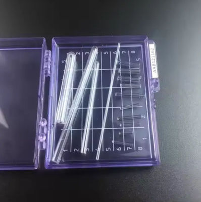 Transparent Quartz Glass Test Tube One End Closed Round Shape For Processing In Laboratory