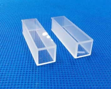 ±0.03mm Tolerance Clear Transparent Square Optical Quartz Glass Cuvette for Lab