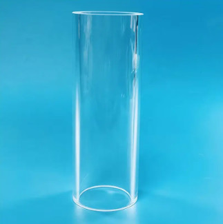 Polished Transparent Quartz Glass Tube For Customized Industrial