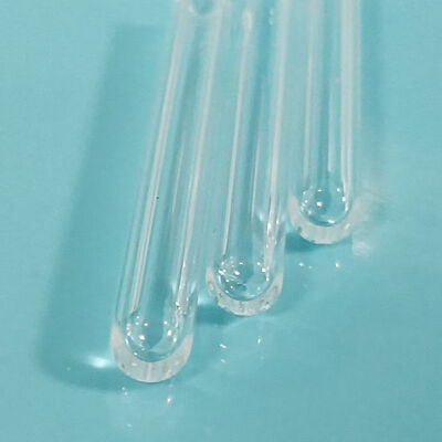 One End Sealed Quartz Tube Fused Silica Tube OD 4mm ID 2mm Length 35mm Micro Sample Vessel