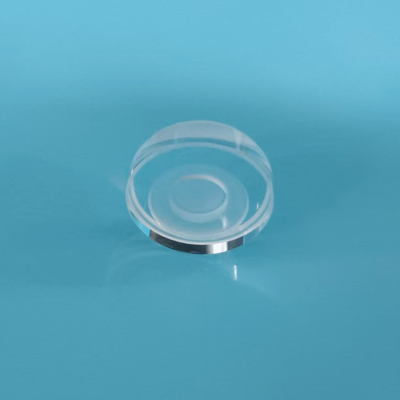 Circular Custom Glass Parts Fused Quartz Substrate With Six Bottom Surface Bosses